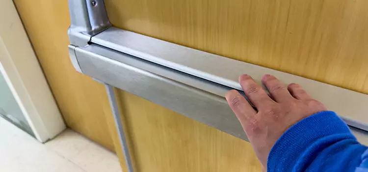 Installing a Push Bar on a Door Gadsden